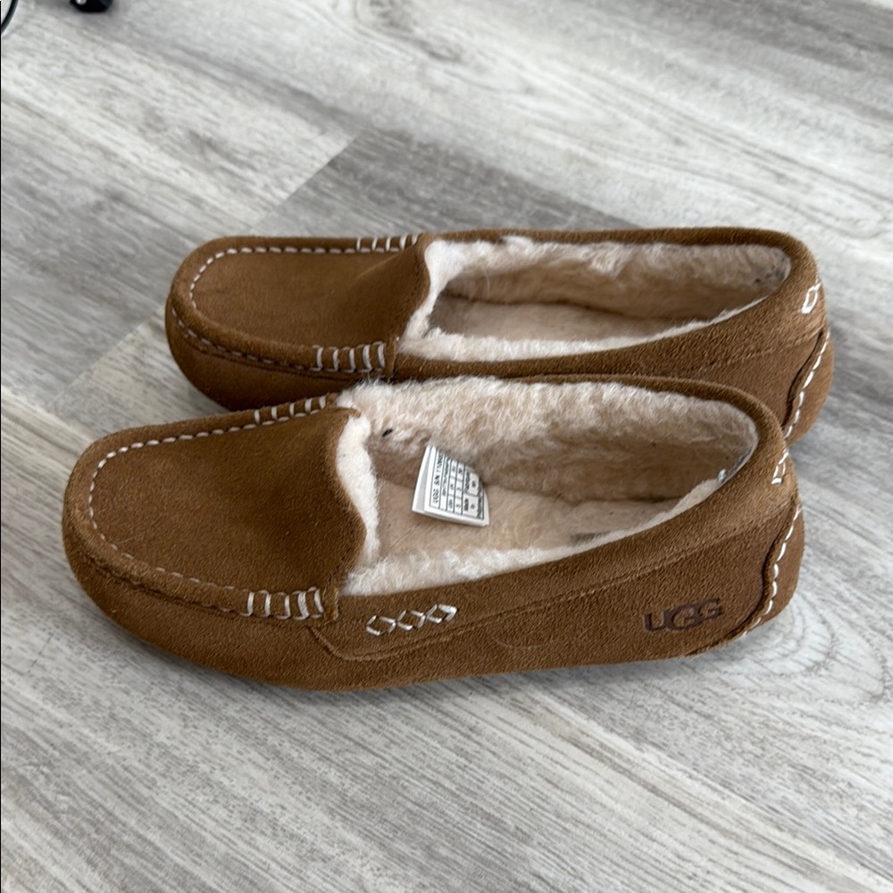 UGG Brown Suede Moccasin Slippers